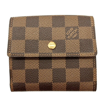 LOUIS VUITTON Portefeuille Elise Damier N61654 Double Wallet