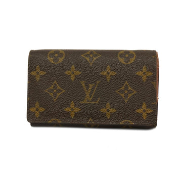 LOUIS VUITTON Wallet Monogram Porto Monaco Zip M61735 Brown Men's Women's