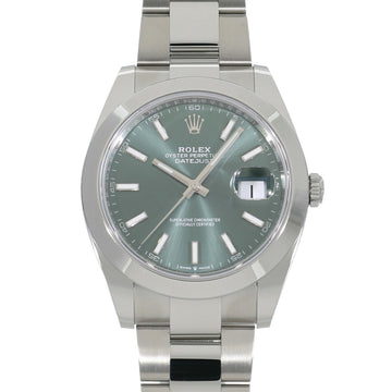 ROLEX Datejust 41 Mint Green 126300 Men's Watch