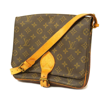 LOUIS VUITTON Shoulder Bag Monogram Cartesier GM M51252 Brown Ladies