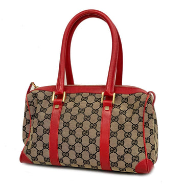 GUCCI Handbag GG Canvas 000 0851 Beige Red Champagne Ladies