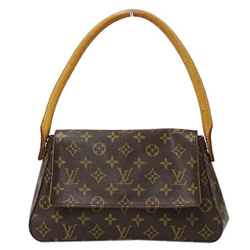 LOUIS VUITTON Bag Monogram Ladies Shoulder Looping M51147 Brown Compact