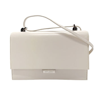 SAINT LAURENT shoulder bag, leather, ivory, women's, z1027