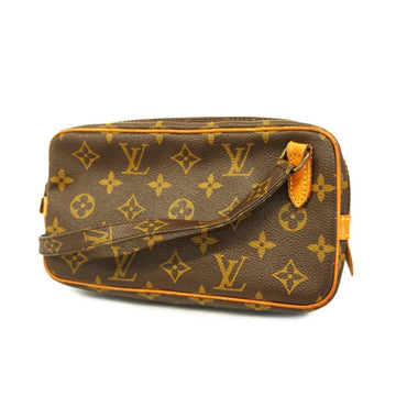 LOUIS VUITTON Shoulder Bag Monogram Pochette Marly Bandouliere M51828 Brown Women's