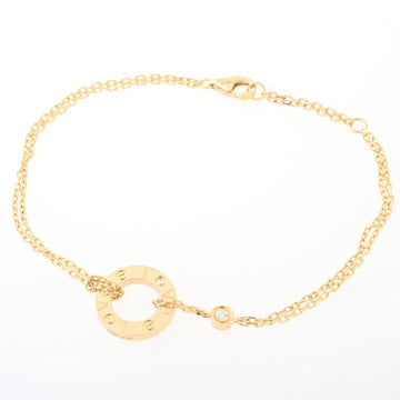 CARTIER Love Circle Double Chain Bracelet B6038300 Au750 K18YG Yellow Gold L-155554