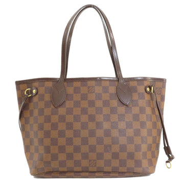 LOUIS VUITTON N51109 Neverfull PM Damier Ebene Tote Bag Canvas Women's