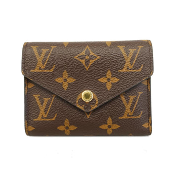 LOUIS VUITTON Tri-fold Wallet Monogram Portefeuille Victorine M62472 Brown Women's