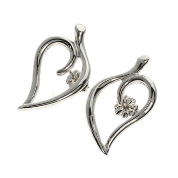 TIFFANY leaf earrings, silver, for women, &Co.