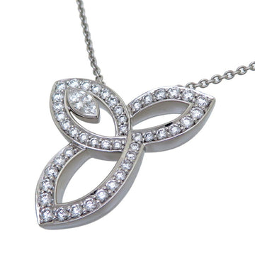 HARRY WINSTON Lily Cluster Diamond Women's Necklace Pt950 Platinum