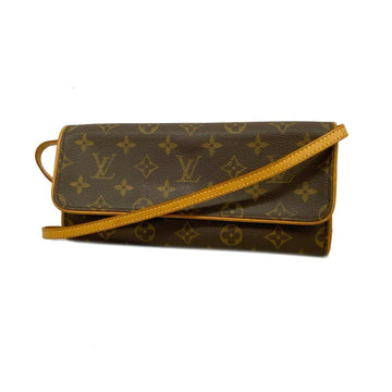 LOUIS VUITTON Shoulder Bag Monogram Pochette Twin GM M51852 Brown Ladies