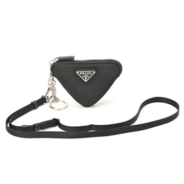 PRADA Re-Nylon Triangle Neck Strap Wallet/Coin Case 2TT140 Nylon Nero [Black] S-155151