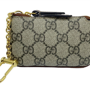 GUCCI GG Supreme Coin Case 447964 Beige Purse for Women, Men and Unisex