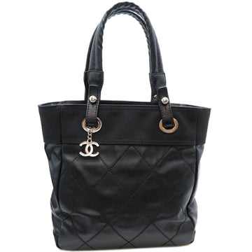 CHANEL Paris Piaritz Women's Handbag A34208 Leather Black