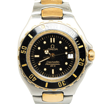 OMEGA Seamaster 200 Professional Watch 796.1041 Quartz Black Dial Stainless Steel Ladies
