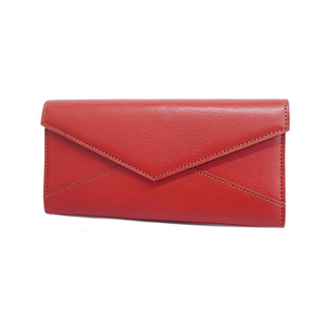 CARTIER long wallet Le Must leather red ladies