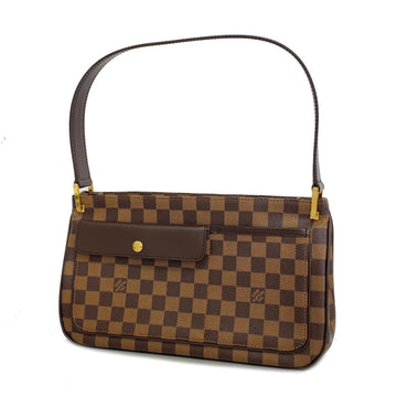 LOUIS VUITTON Shoulder Bag Damier Aubergine N51129 Ebene Ladies