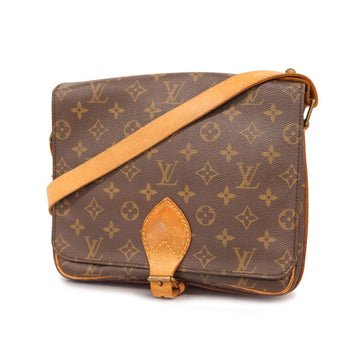 LOUIS VUITTON Shoulder Bag Monogram Cartesier GM M51252 Brown Ladies