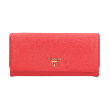 PRADA Saffiano Long Wallet Leather 1MH132 Unisex