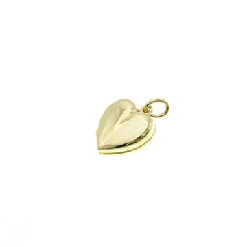 TIFFANY Heart Locket Pendant Yellow Gold [18K] No Stone Men,Women Fashion Pendant Necklace [Gold]