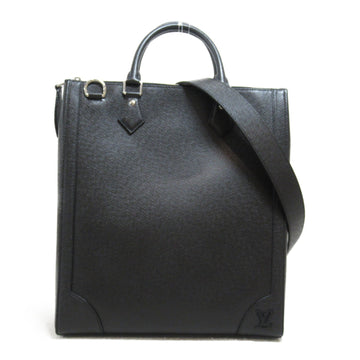 LOUIS VUITTON Vertical Tote Bag Black Black Taiga leather M30811