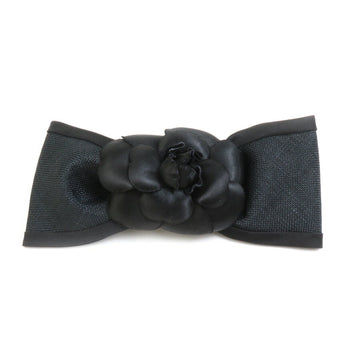 CHANEL Barrette Satin Nylon Black Women's h30327f