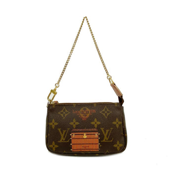 LOUIS VUITTON Pouch Monogram Pochette Accessories Trunk Print M60417 Brown Women's