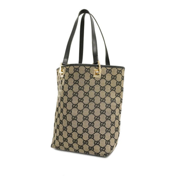 GUCCI Tote Bag GG Canvas 002 1099 Navy Beige Champagne Ladies