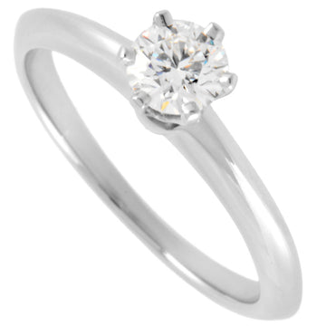 TIFFANY & Co. Solitaire Ring, Diamond, 0.29ct, Size 8, Pt950, Women's