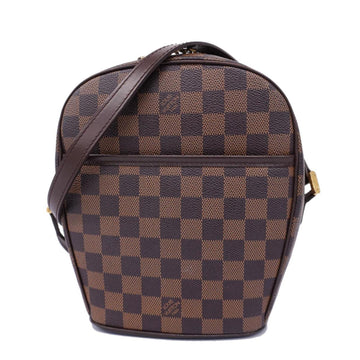 LOUIS VUITTON Shoulder Bag Damier Ipanema PM N51294 Ebene Ladies