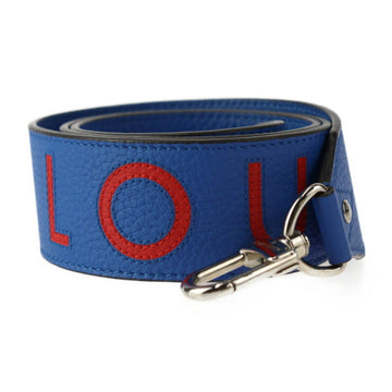 LOUIS VUITTON Shoulder Strap J02389 Taurillon Leather Blue x Red