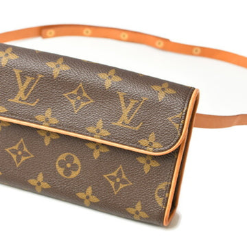 LOUIS VUITTON Waist Bag/Pouch/Pochette/ Pochette Florentine Belt S size set [sold separately] M51855 Monogram