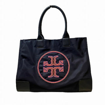 TORY BURCH Ella Navy Tote Bag Shoulder Women's