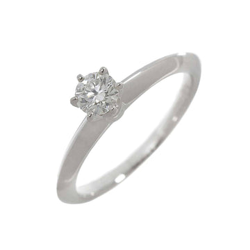 TIFFANY & Co. Solitaire Diamond 0.24ct I VVS1 3EX Ring Pt Platinum