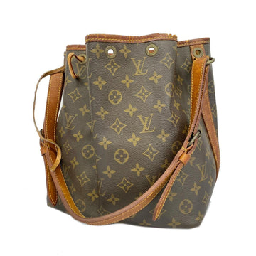 LOUIS VUITTON Shoulder Bag Monogram Petit Noe M42226 Brown Ladies