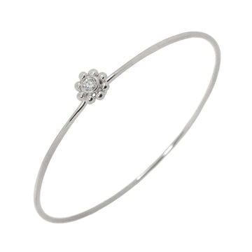 TIFFANY & Co. Diamond Bangle 17cm K18 WG White Gold 750 Bracelet