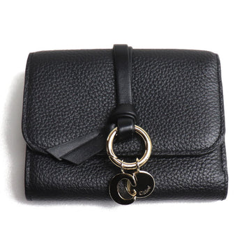 CHLOeChloe  Alphabet Small Trifold Wallet Black CHC21WP945F57 001 Women's