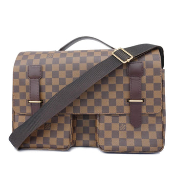 LOUIS VUITTON Shoulder Bag Damier Broadway N42270 Ebene Men's Women's