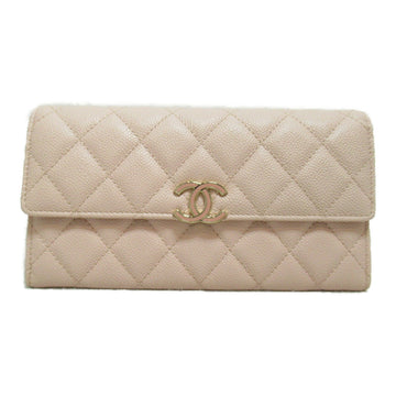 CHANEL ZIPpurse Pink Baby Pink Caviar Skin [Grained Calf]