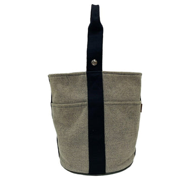 HERMES Saxo MM handbag grey for women