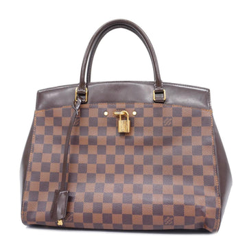 LOUIS VUITTON Tote Bag Damier Rivoli MM N41150 Ebene Ladies