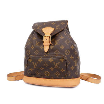 LOUIS VUITTON Backpack Monogram Montsouris MM M51136 Brown Women's