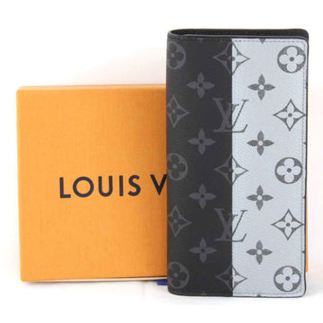 LOUIS VUITTON Split M63027 Long Wallet Monogram Eclipse Black Women's