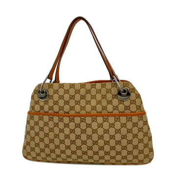 GUCCI Tote Bag GG Canvas 121023 Brown Women's