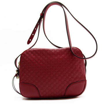 GUCCI shoulder bag micro ssima leather dark red women's 449413 w0389a