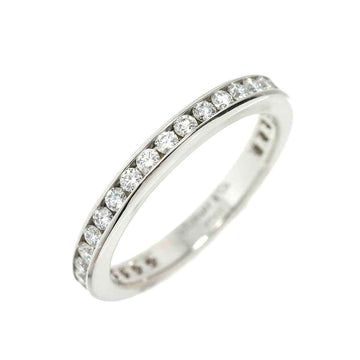 TIFFANY & Co. Full Circle Channel Setting Size 9 Ring Diamond Pt Platinum