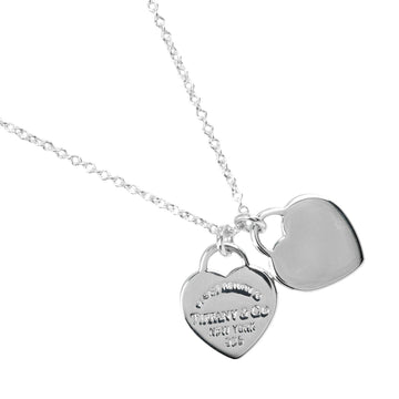 TIFFANY & Co. Return to Double Heart Tag Necklace, Silver 925, Approx. 2.82g