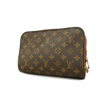 LOUIS VUITTON Clutch Bag Monogram Orsay M51790 Brown Ladies