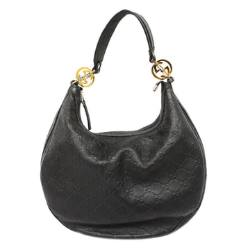 GUCCI Shoulder Bag ssima 232962 Leather Black Women's