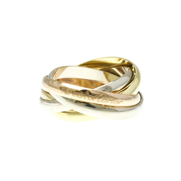 CARTIER Trinity Ring 5 Rows Pink Gold [18K],White Gold [18K],Yellow Gold [18K] Fashion No Stone Band Ring Gold