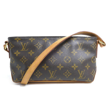 LOUIS VUITTON Monogram Trotter Shoulder Bag Brown M51240 Women's